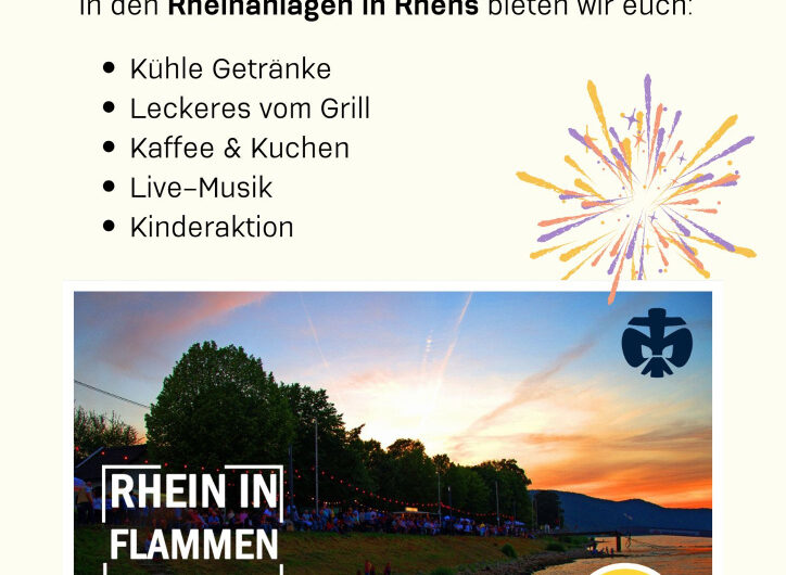 Rhein in Flammen in Rhens am Rhein