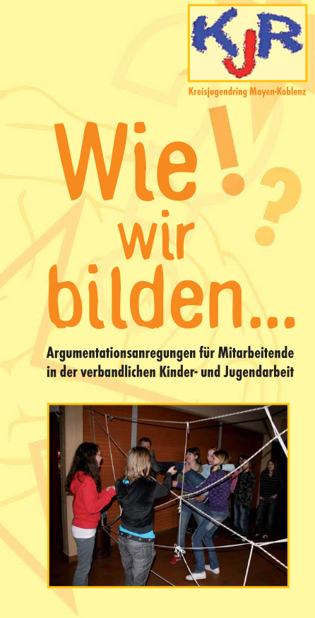 Bildung in Jugendverbänden – Titelseite des Flyers „Wie wir bilden“